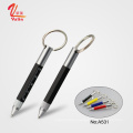 Fancy design multi functional metal mini tool pen with key ring